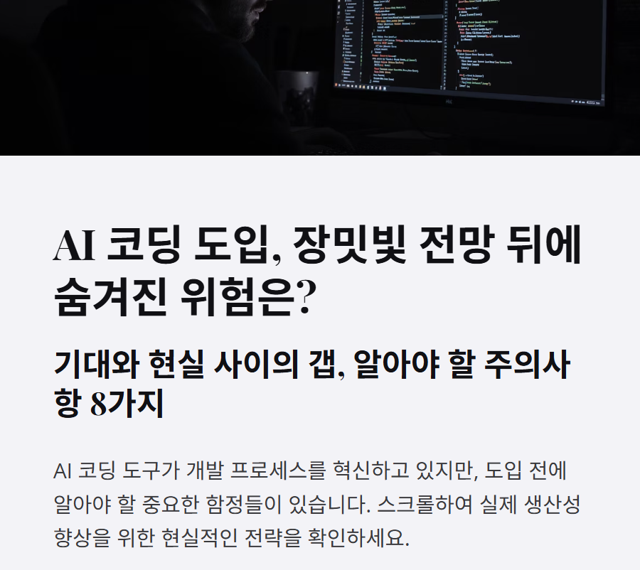 AI 코딩 도입 시 주의할 점: 생산성 착각과 윤리적 위험을 피하는 전략
